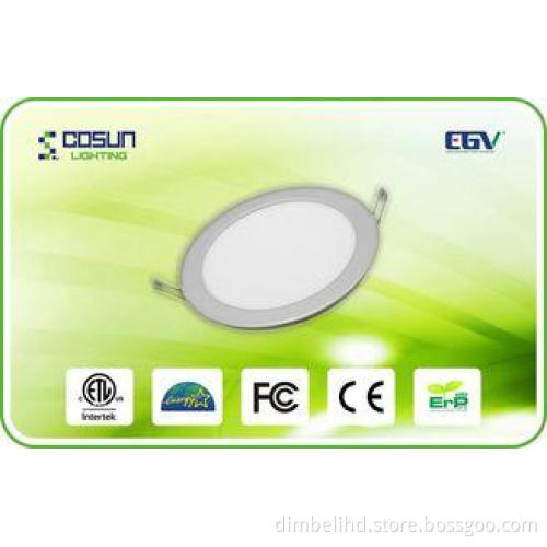 Ultra Thin 6W Commercial Dimmable LED Downlights 80CRI / 12